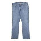 CARHARTT Mens Jeans Blue Relaxed Straight Denim Medium W38 L32 Zip Closure