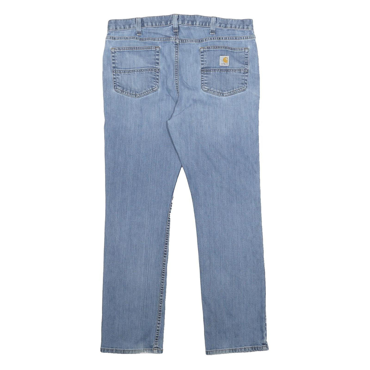 CARHARTT Mens Jeans Blue Relaxed Straight Denim Medium W38 L32 Zip Closure