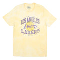 NBA Mens Yellow Los Angeles Lakers Graphic T-Shirt L Short Sleeve Crew Neck