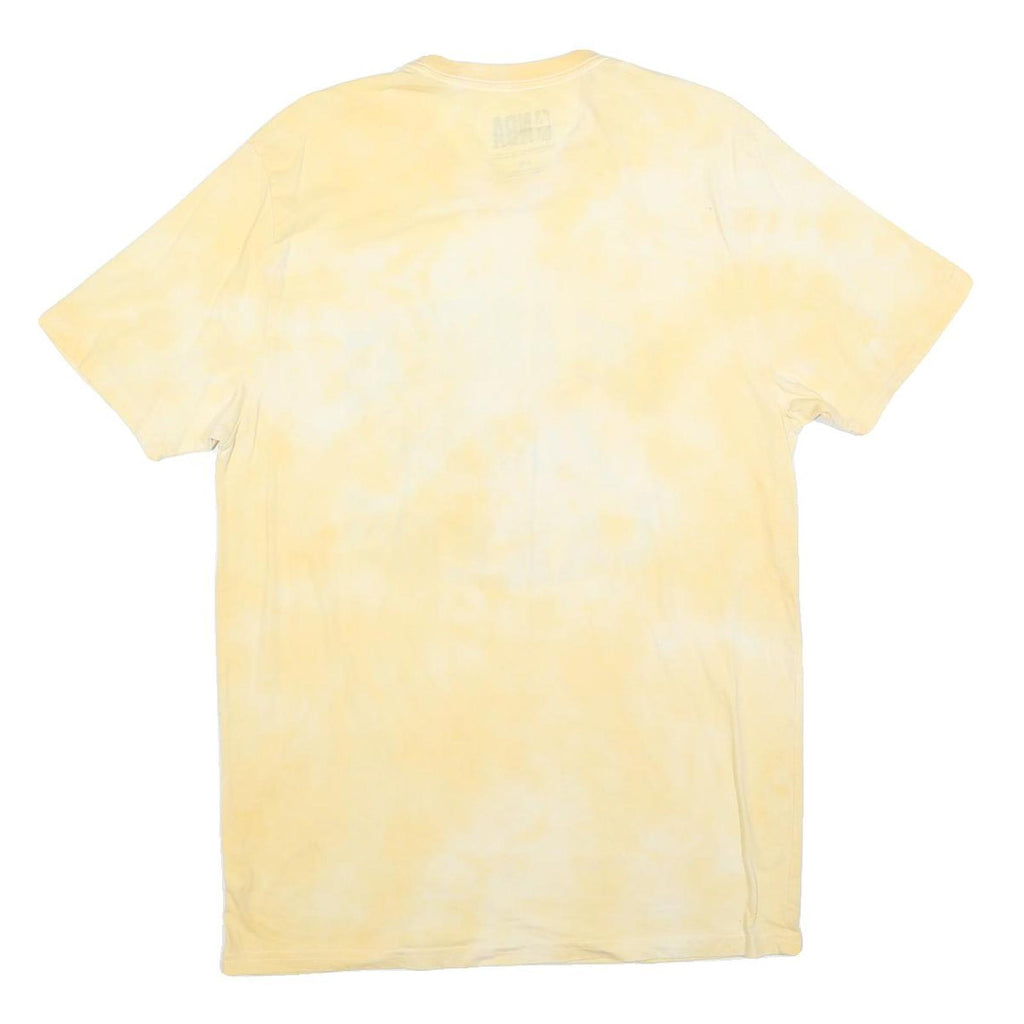 NBA Mens Yellow Los Angeles Lakers Graphic T-Shirt L Short Sleeve Crew Neck