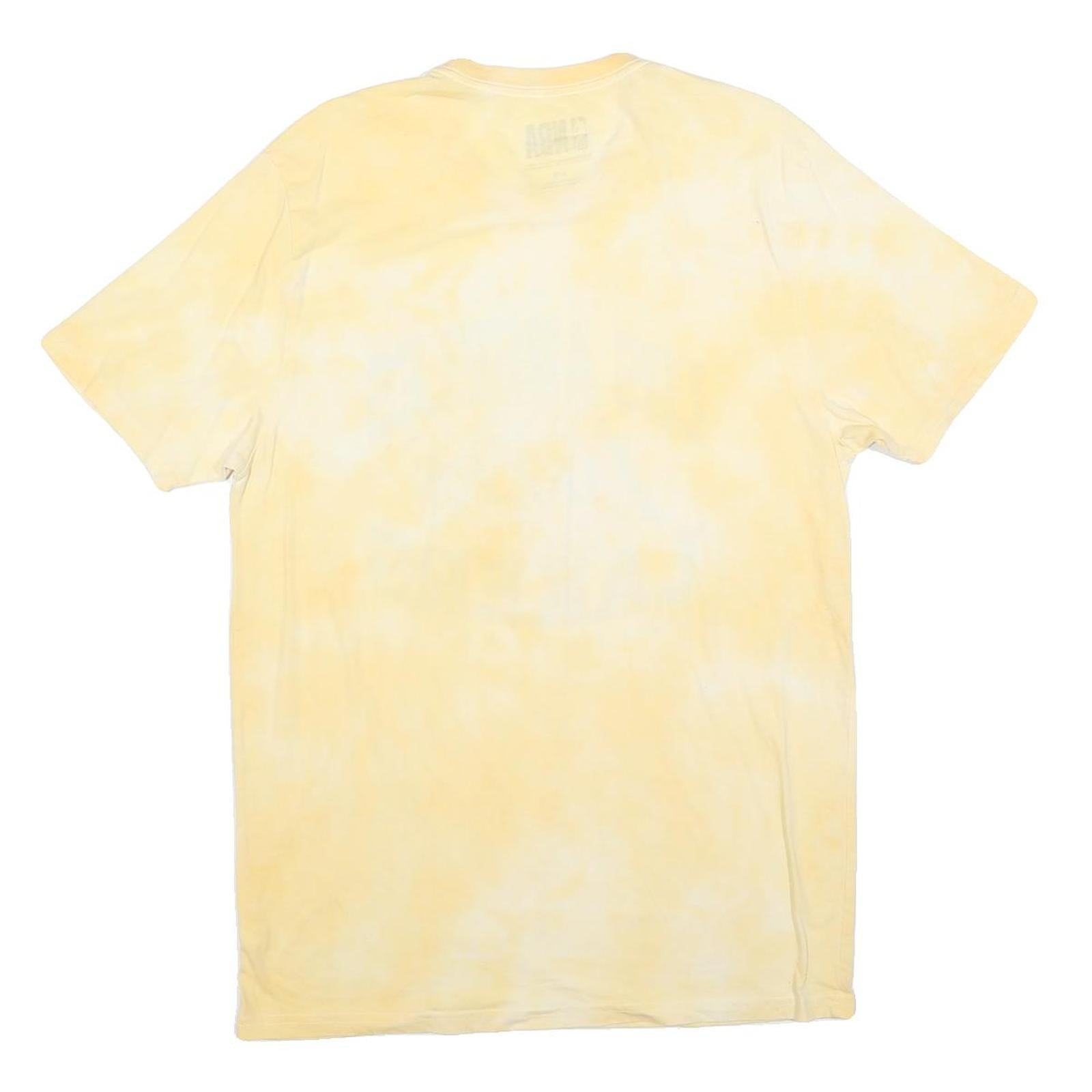 NBA Mens Yellow Los Angeles Lakers Graphic T-Shirt L Short Sleeve Crew Neck