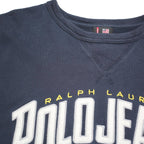 RALPH LAUREN POLO JEANS COMPANY Mens Navy Blue Crew Neck XL Sweatshirt Cotton