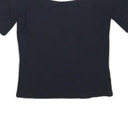 WHISTLES Womens Black Bardot Top Short Sleeve Square Neck XS Fashion