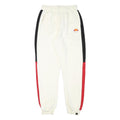 ELLESSE Womens Joggers White & Black & Red Slim Tapered UK 12 W25 L28 Cotton
