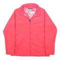 COLUMBIA Womens Pink Jacket L Polyester Plain Zip Outdoor Activewear