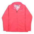 COLUMBIA Womens Pink Jacket L Polyester Plain Zip Outdoor Activewear