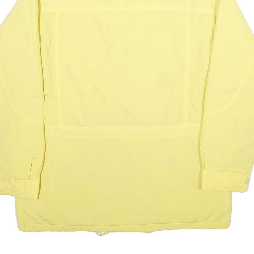 ASPEN Mens Yellow Nylon Outdoor Jacket S Zip Plain Lightweight
