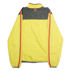 FC BARCELONA Mens Yellow & Grey Zip Jacket S Polyester Sports Football Fanwear