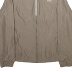 REEBOK Womens Beige Jacket UK 12 Polyester Zip Plain Lightweight Sportswear