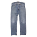 LEVI'S Mens Jeans Blue Regular Straight Denim Medium W34 L32 Button Cotton Blend
