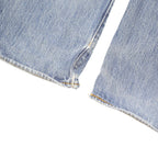 LEVI'S Mens Jeans Blue Regular Straight Denim Medium W34 L32 Button Cotton Blend