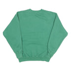 COCA COLA Mens Green & White Crew Neck S Sweatshirt Logo Cotton Blend Pullover