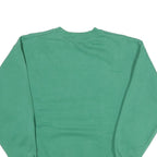 COCA COLA Mens Green & White Crew Neck S Sweatshirt Logo Cotton Blend Pullover