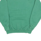 COCA COLA Mens Green & White Crew Neck S Sweatshirt Logo Cotton Blend Pullover