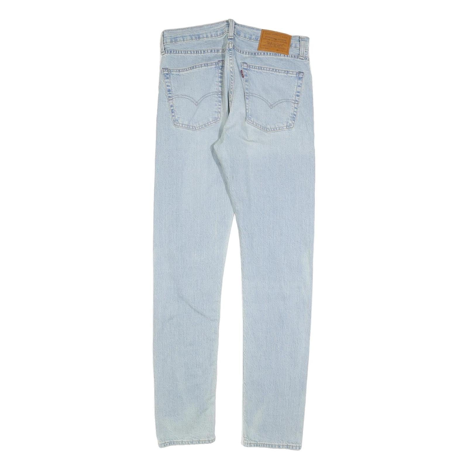 LEVI'S 510 Big E Mens Jeans Blue Slim Skinny Denim Light W31 L34 Vintage