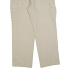 DICKIES Mens Relaxed Beige Workwear Cargo Trousers W38 L32 Durable Zip Closure