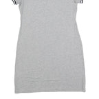 TOMMY HILFIGER Womens Grey Mini Dress Cotton Blend Plain Short Sleeve Size M