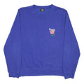 STUSSY Mens Blue Cotton Blend Sweatshirt California Floral Crew Neck M