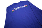 STUSSY Mens Blue Cotton Blend Sweatshirt California Floral Crew Neck M
