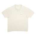 CHAMPION Womens White Polo Shirt XL Cotton Short Sleeve Basic Logo Embroidered