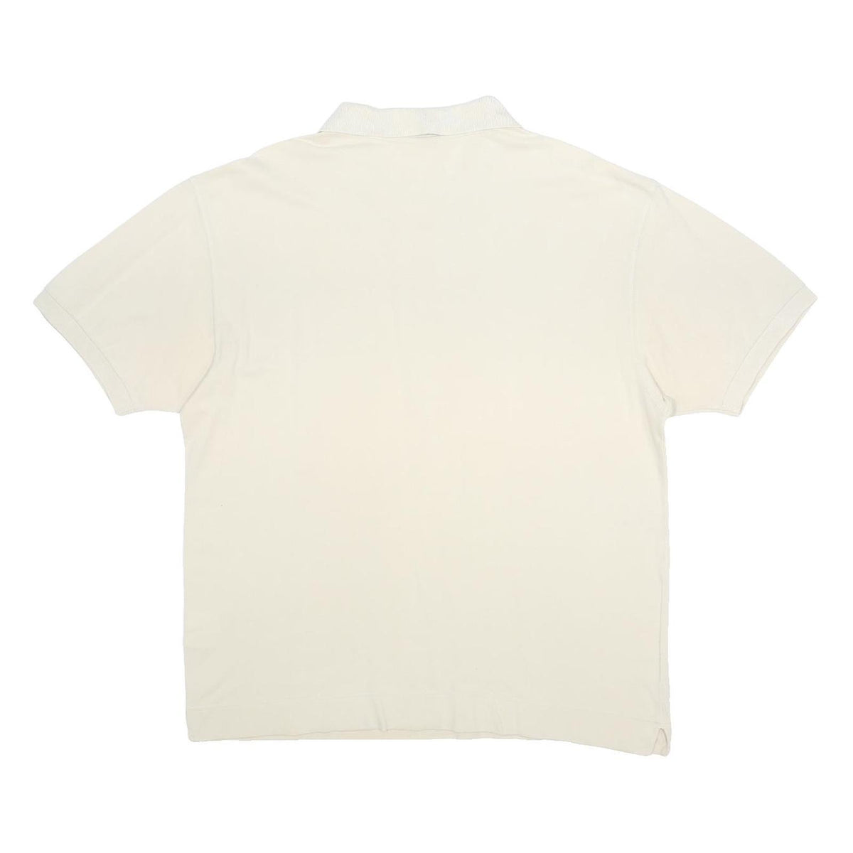CHAMPION Womens White Polo Shirt XL Cotton Short Sleeve Basic Logo Embroidered