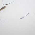 CHAMPION Womens White Polo Shirt XL Cotton Short Sleeve Basic Logo Embroidered