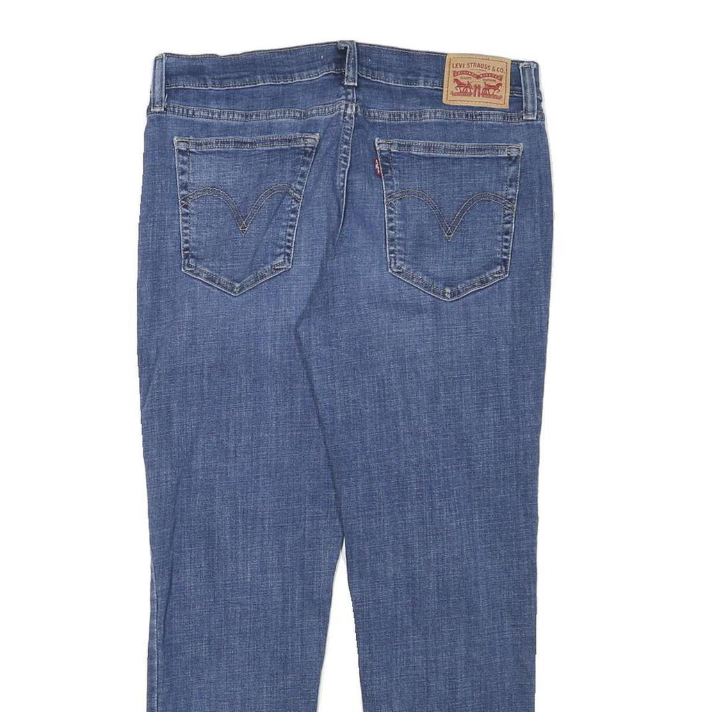 LEVI'S Womens Slim Blue Denim Light W31 L26 Distressed Cotton Blend Zip Jeans