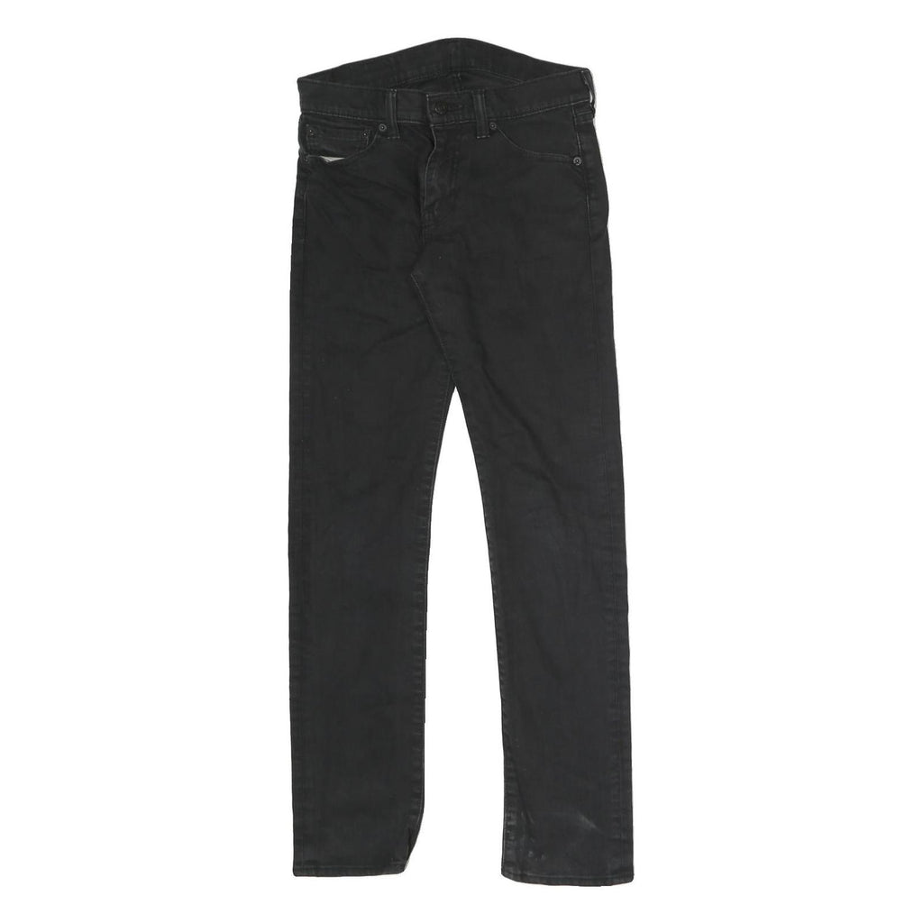 LEVI'S Mens Black Slim Slim Straight Denim Jeans W28 L29 Classic Cotton Blend