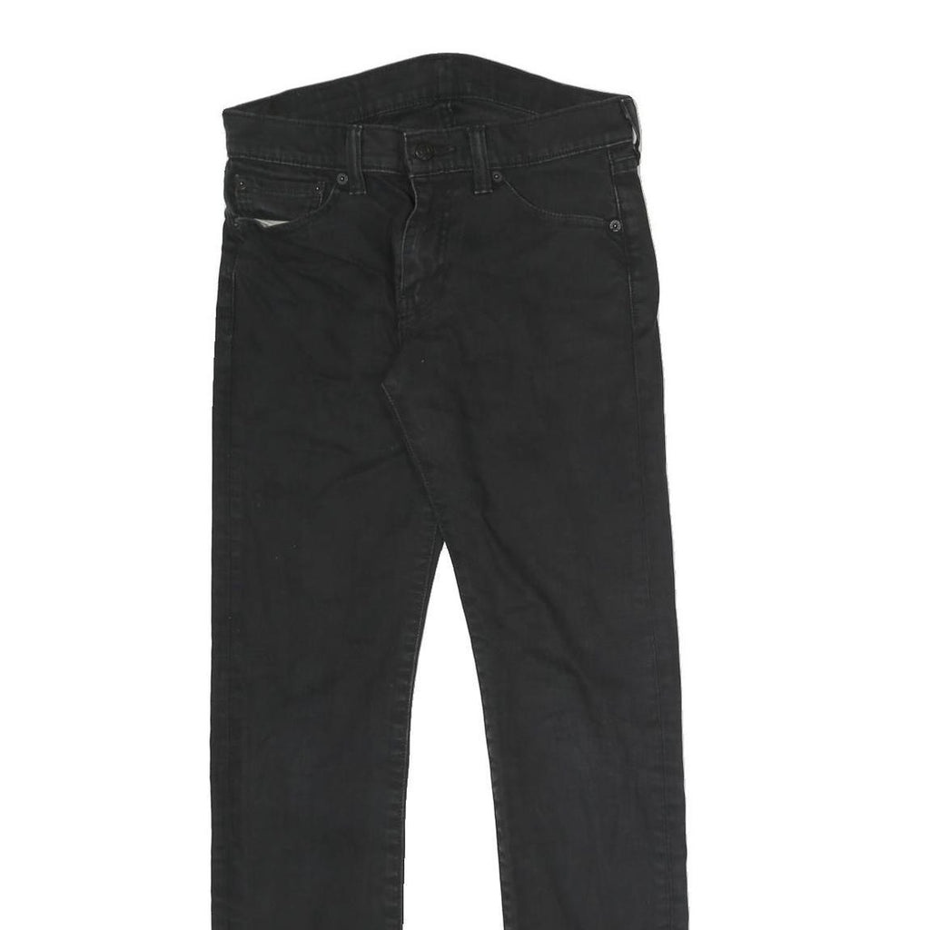 LEVI'S Mens Black Slim Slim Straight Denim Jeans W28 L29 Classic Cotton Blend