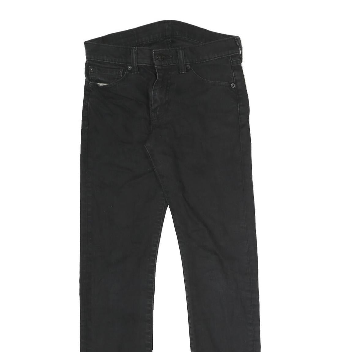 LEVI'S Mens Black Slim Slim Straight Denim Jeans W28 L29 Classic Cotton Blend
