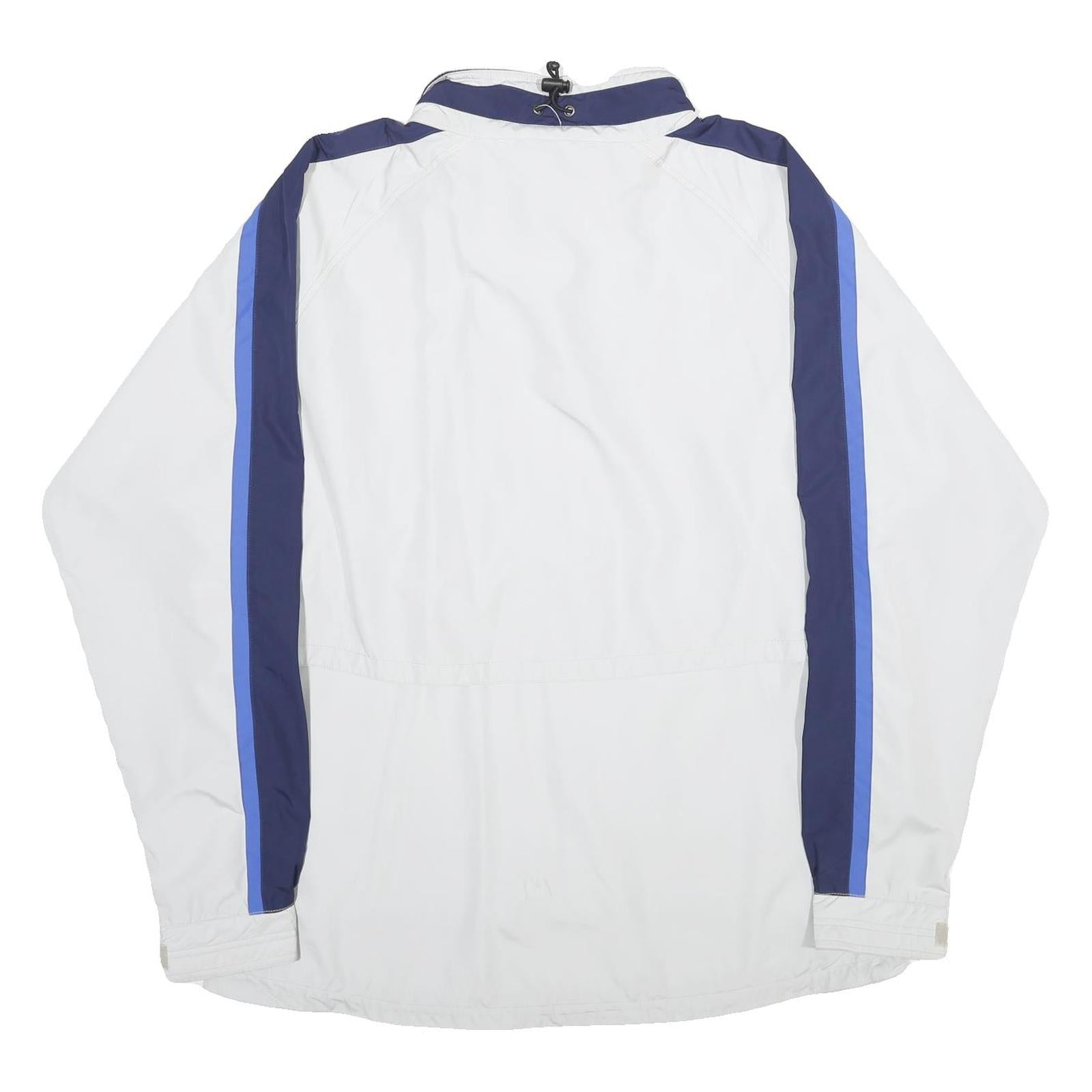 ODLO Mens White & Navy Sports Zip Polyester XL Jacket Outdoor Activewear