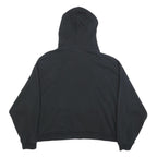 NIKE Womens Black Hoodie XL Cotton Blend Pullover Cropped Style