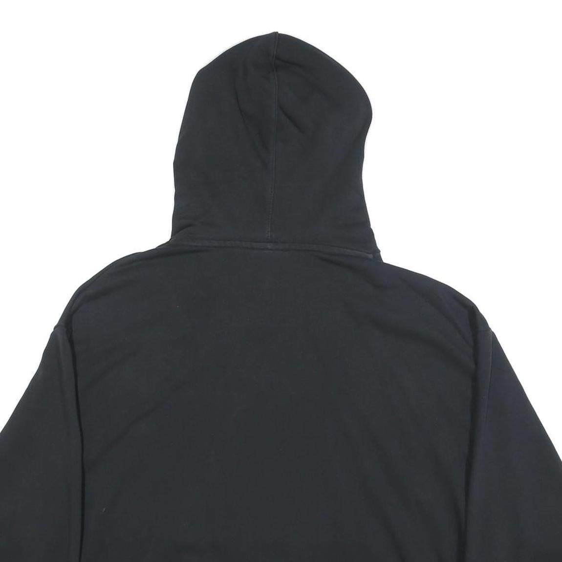 NIKE Womens Black Hoodie XL Cotton Blend Pullover Cropped Style