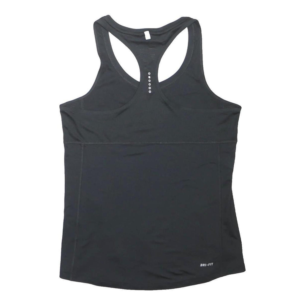 NIKE RUNNING Womens Black Sports Vest Sleeveless Racer Back M Dri-Fit