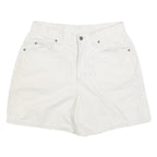 RIDERS Womens White Casual Shorts M W32 Cotton Blend Comfort Fit