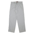 MJD Mens Cotton Blend Light Grey Regular Trousers W30 L31 Casual Zip Closure