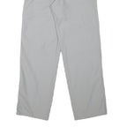 MJD Mens Cotton Blend Light Grey Regular Trousers W30 L31 Casual Zip Closure