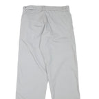 MJD Mens Cotton Blend Light Grey Regular Trousers W30 L31 Casual Zip Closure