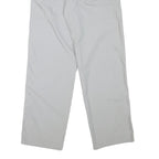 MJD Mens Cotton Blend Light Grey Regular Trousers W30 L31 Casual Zip Closure
