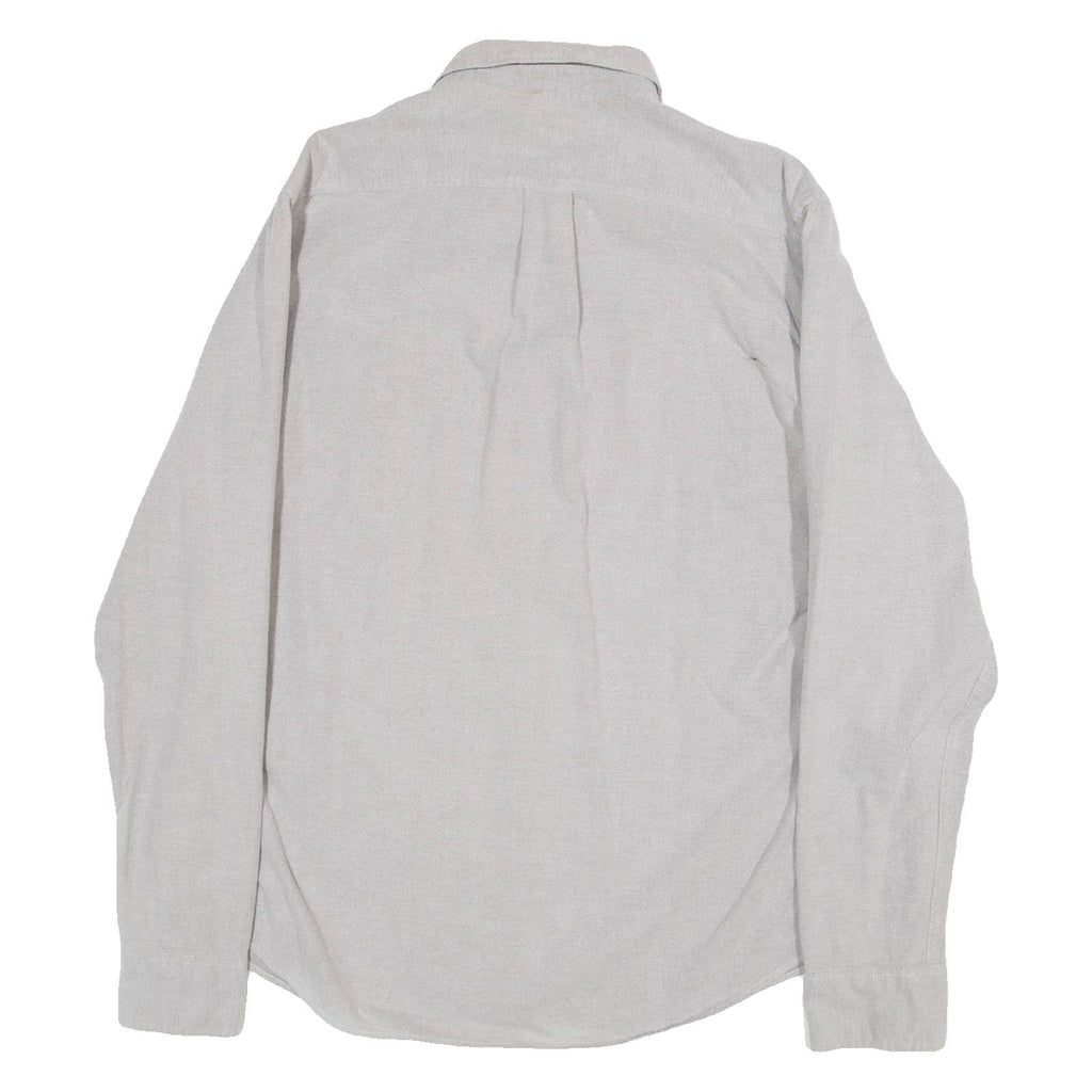 LEE Regular Fit Mens Plain Shirt Grey Long Sleeve L