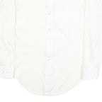 BAYMART Mens White Plain Shirt M Casual Button Down Cotton Blend Classic