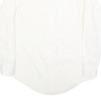 BAYMART Mens White Plain Shirt M Casual Button Down Cotton Blend Classic