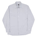 CALVIN KLEIN Mens Plain Shirt Grey Long Sleeve L