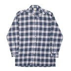 EXPLORER Mens Shirt Blue Check Long Sleeve M