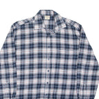 EXPLORER Mens Shirt Blue Check Long Sleeve M