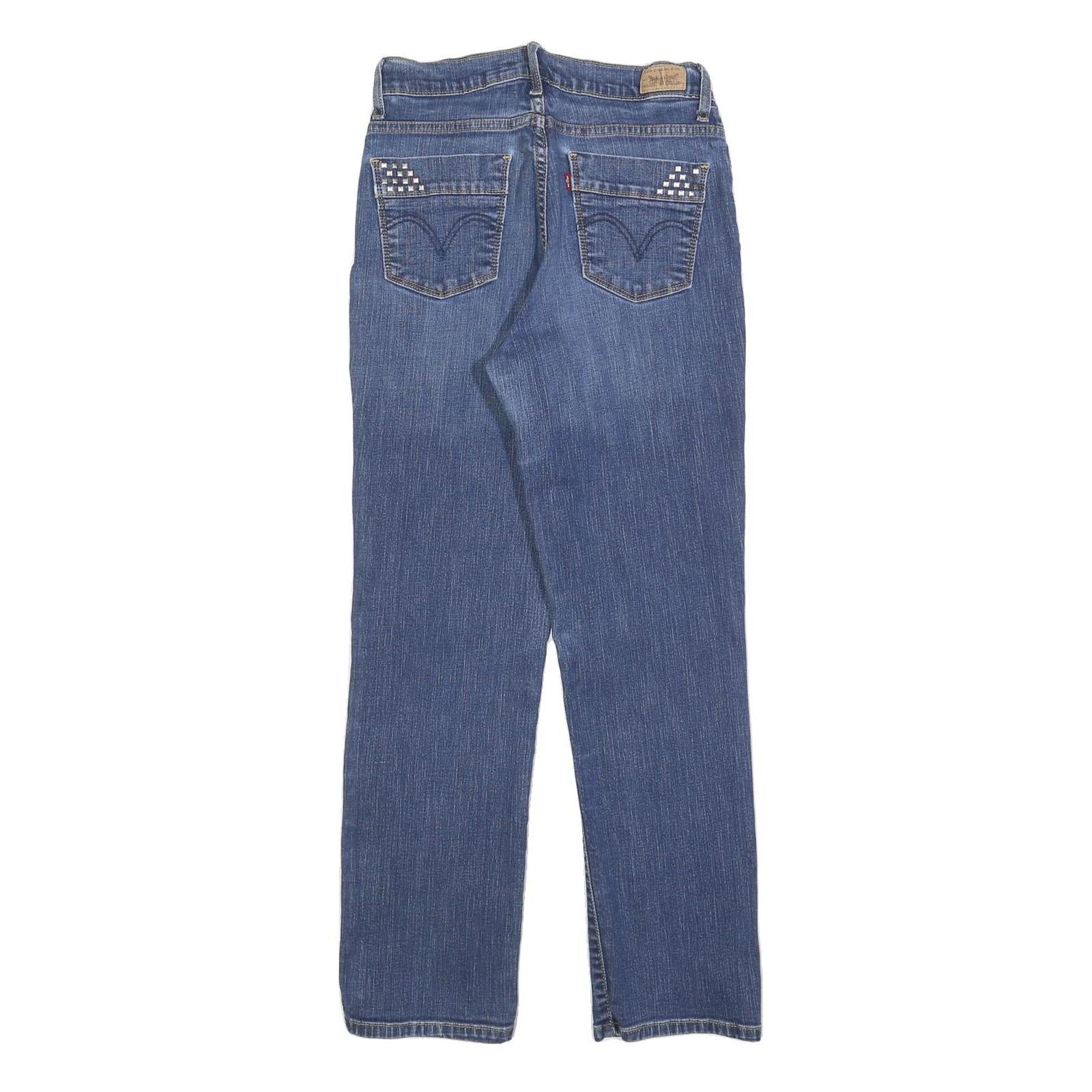 LEVI'S 512 Bootcut Womens Jeans Blue Slim Denim W28 L28 Casual Fashion