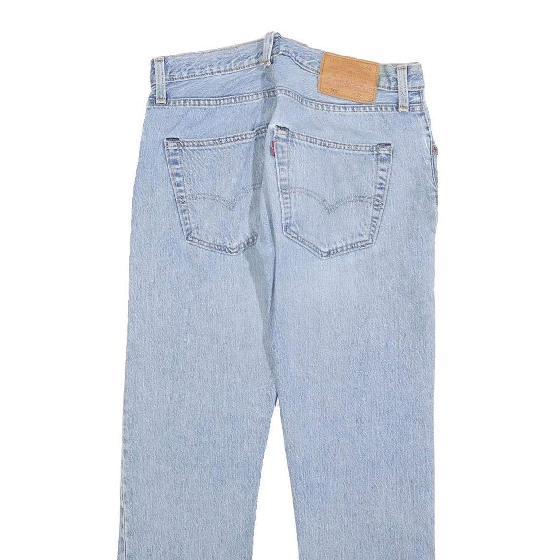 LEVI'S 501 Big E Mens Jeans Blue Regular Straight Denim Light W32 L27 Classic