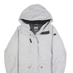 HELLY HANSEN Womens Grey Outdoor Jacket S Polyamide Blend Plain Hooded Zip