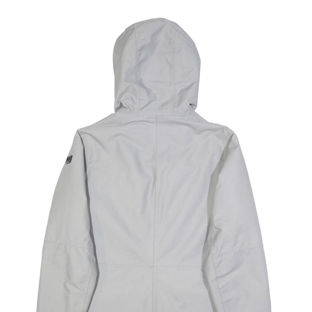 HELLY HANSEN Womens Grey Outdoor Jacket S Polyamide Blend Plain Hooded Zip