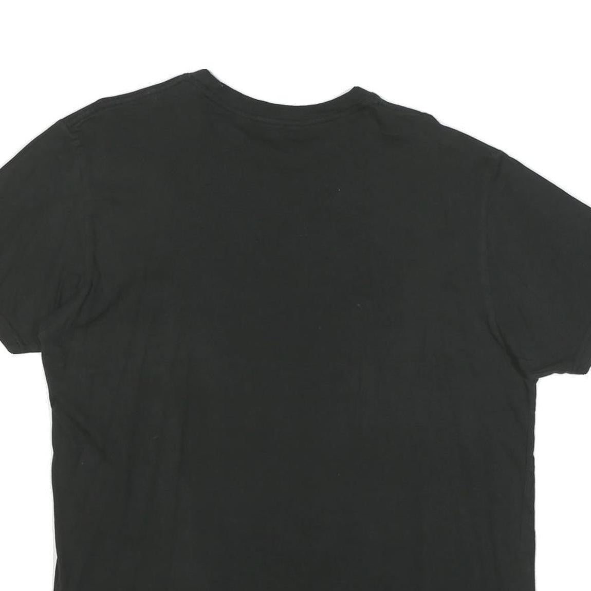 ADIDAS Mens Black Cotton Blend T-Shirt L Short Sleeve Crew Neck Casual